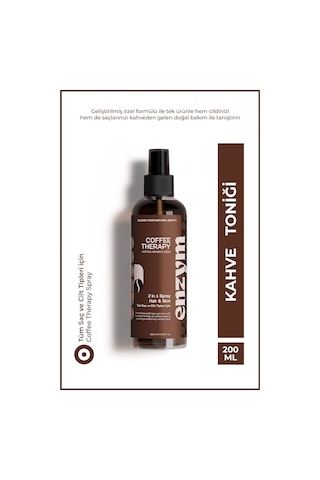 Enzym Cosmetics Doğal Kahve İçerikli Saç Dökülmesi Karşıtı Tonik 200 ML