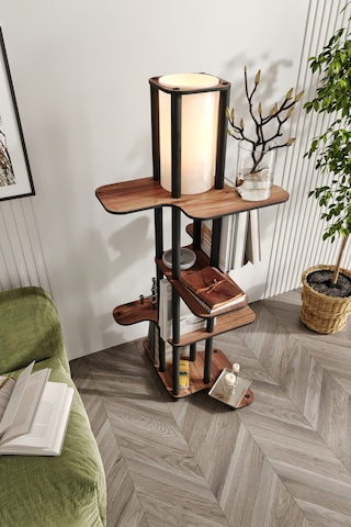 Ravilo Smyrna Raflı Lambader Ceviz