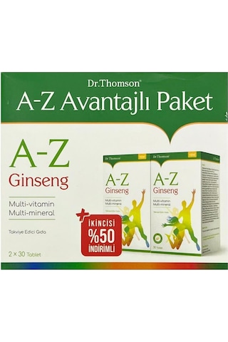 Dr.thomson A-z Ginseng 2x30 Tablet- Avantajlı Paket