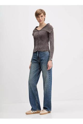 Hugo Mavi Kadın %100 Pamuk Denim Pantolon 50546502