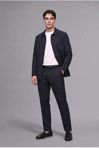 Defacto Regular Fit Polo Yaka Pamuk Astarlı Blazer Ceket G7970ax25wnnv86 Lacivert-nv86