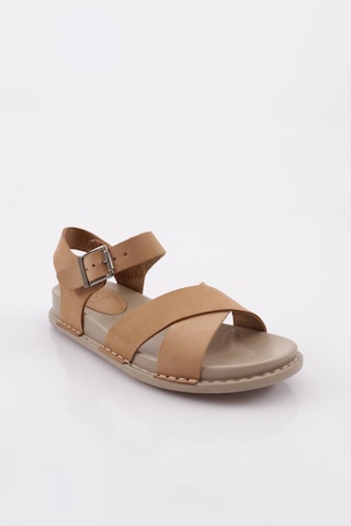 Dgn P31 Kadin Çapraz Bantli Sandalet P31-1512-R0175 Bej