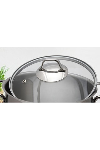 Gülsan Mega Inox Derin Çelik Tencere 26 CM