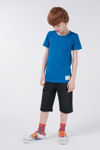 Brz Kids Erkek Çocuk Kısa Kollu T-Shirt Mavi