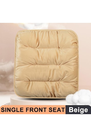 Bej Seametal Araba Koltuk Minderi Peluş Sürücü Koltuk Minderi Kaymaz Araçlar Ofis Koltuğu Ev Araba Pedi Koltuk Kılıfı
