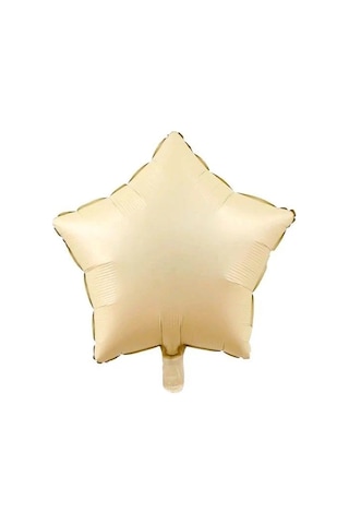 3 Adet 18 Inc Krem, Bej, Karamel Yıldız Folyo Balon Seti Tüm Yaşlar