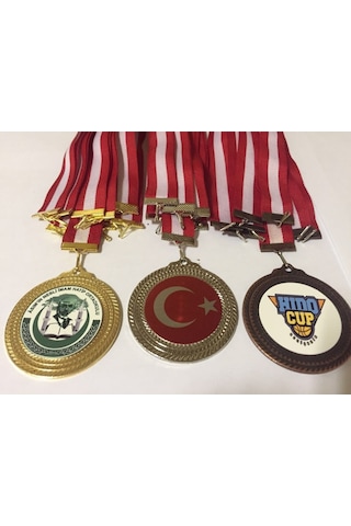 Madalya 1 Adet Altın Gümüş Bronz Renk Altın