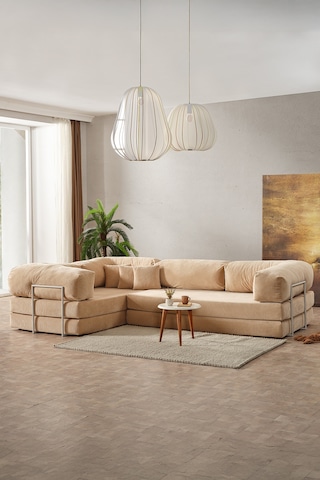 Legom Lucas Aktivite Koltuğu Yatak Olabilen Çok Amaçlı Kanepe L Koltuk Bej Bej