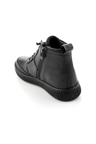 Bambi Siyah Hakiki Deri Kadın Bot & Bootie K02045900203