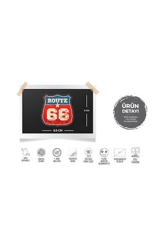 Rou8 Vintage Route 66 Sticker