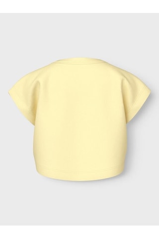 Name It Nmfvıima Capsl Kız Çocuk Crop T-shirt 13228148 Sarı
