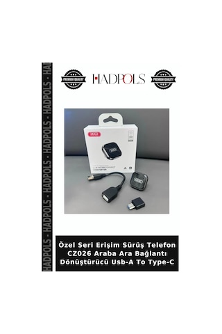 Özel Seri Erişim Sürüş Telefon Cz026 Araba Ara Bağlantı Dönüştürücü Usb-a To Type-c