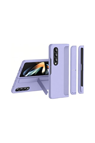 Z Fold 7 İle Uyumlu Çok Fonksiyonlu Sert Plastik Telefon Kılıfı, İster Standlı İster Kalemlik Bölmeli Stand Olarak Kullanılabilen,katlanabilir Destek Ayaklı,günlük Kullanıma Uygun Lil