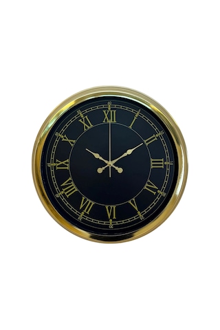 Büro Ev Ofis Hediyesi İçin 40cm Golden Tip Prestij Duvar Saati Diğer 02378372