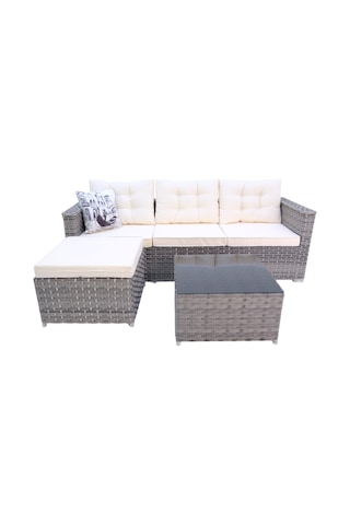 Savanna Rehome Rattan Puflu L Köşe Koltuk 708
