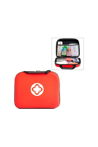 Sones Eva Taşınabilir Araba Ev Açık Hava Acil Durum Malzemeleri Kiti Hayatta Kalma Kurtarma Kutusu Kırmızı
