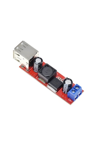 LM2596 Çift USB Çıkışlı Voltaj Düşürücü Regülatör - 5V-3A