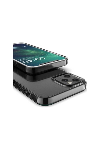 Apple Uyumlu iPhone 12 Kılıf Zore Süper Silikon Kapak Renksiz