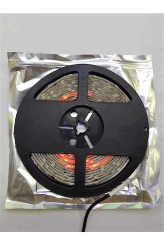 Yürüyen Şerit Led Kırmızı Silikonlu 5 Metre