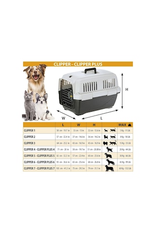Ferplast Clipper 7 Plus Kedi Köpek Taşıma Kafesi 105x75x79cm