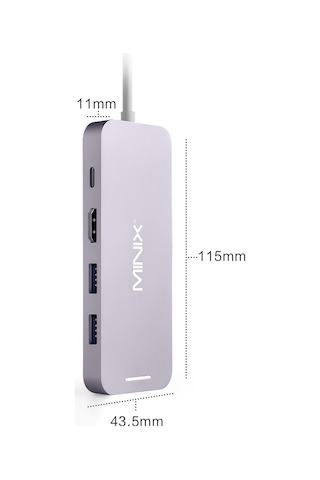 Minix Neo 240 GB SSD Harici Depolama ve Çoklu USB C Hub Port