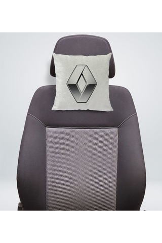 Bk Gift Renault Tasarımlı Kare Araç Koltuk Yastığı-1