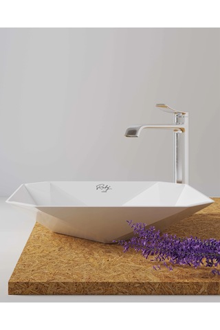 Creavit Ruby Diamond Tezgah Üzeri Lavabo 40 40 Cm Rb040-00cb42e-0000