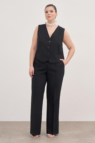 Düz Kesim Klasik Pantolon-1773-siyah Siyah