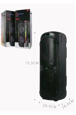 Torima Kts-1929 Taşınabilir Rgb Ledli Bluetooth Hoparlör Usb-tf Siyah