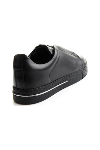 Bambi Siyah Antik Hakiki Deri Erkek Sneaker E01610197141