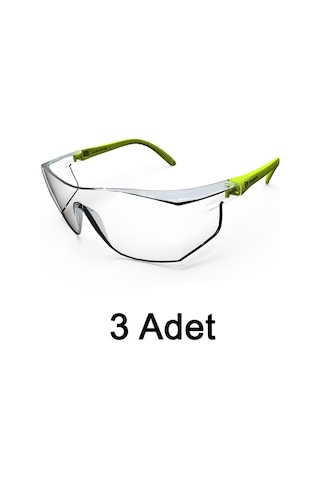 Baymax S-400 Standart Şeffaf Koruyucu Çapak İş Gözlüğü 3 Adet
