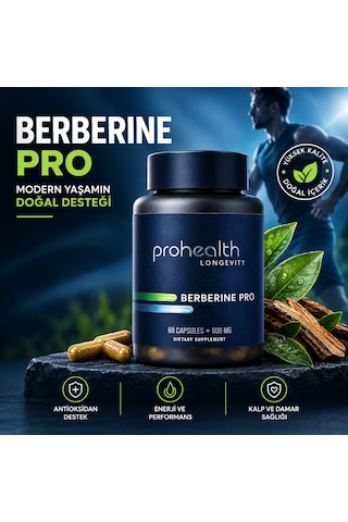 Prohealth Longevity Berberine Hcl Pro 600 Mg 60 Capsules
