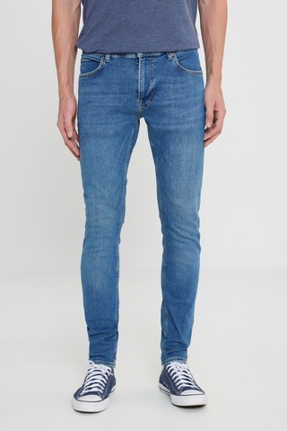 Lee Malone Skinny Fit Dar Kesim Normal Bel Açık Mavi Esnek Jean Kot Pantolon