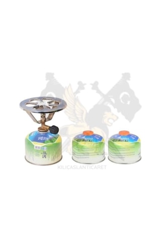 Nurgaz Pergamon Ocak 2 Adet 230 Gr Kartuşlu Set Çok Renkli