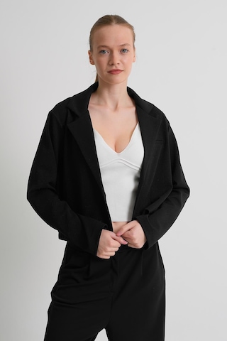 Alexandergardı Astarsız Crop Blazer Ceket Siyah