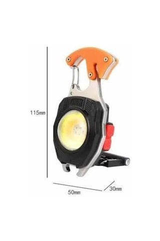 7 - 513 - Modlu Mini Led Lamba Anahtarlık Usb Şarjlı Kamp - Csmo-tex - İçin Tnabilir Çok Renkli