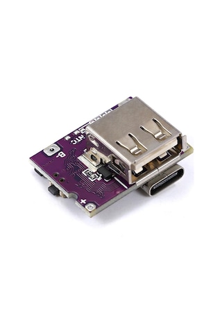 Tls Robotik Type-c Li-ion 18650 Pil Şarj Devresi - Usb Çıkışlı Powerbank Modülü