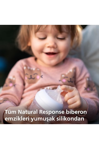 Philips Avent Doğal Tepkili Biberon Emziği, 2'li Paket, 0 Ay+, 1 Numara, Akıtmaz Emzik, Kolik Ve Gaz Önleyici, Bpa
