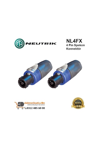 Neutrik Nl4Fx 4 Pin Spekon Konnektör