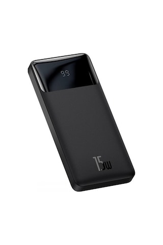 Baseus Bipow 10.000 maH 15W Digitsal Display Powerbank Siyah