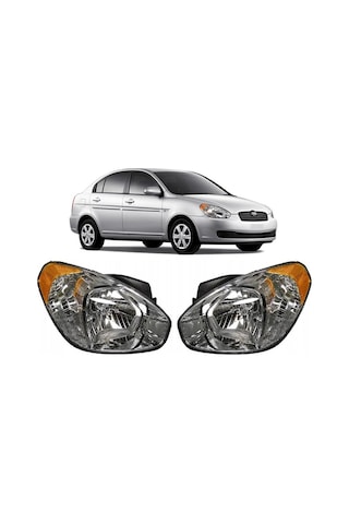 Far Takım Sağ + Sol Sarı Sinyalli Elektrikli Hyundaı Accent Era 2006-2011