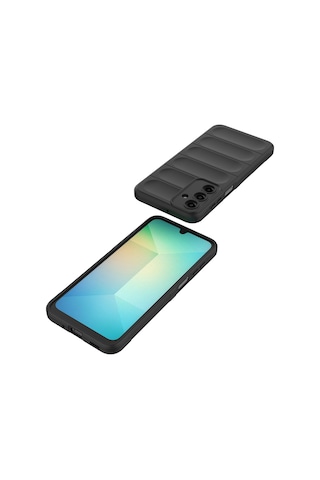 Subutu Galaxy A17 Kılıf Esnek Tpu Oyuklu Arka Yüzey Tasarımlı Sbt Etnik Silikon Kapak - Lacivert Lacivert