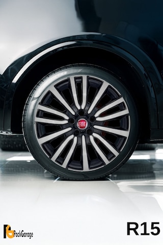 Fiat Egea Urban 15'' İnç Jant Kapağı 4 Adet Siyah Gri C118