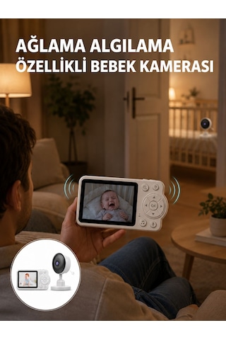 Wifi Gerektirmeyen Dijital Şifrelemeli Bebek Monitörü Yeni Nesil - Lisinya