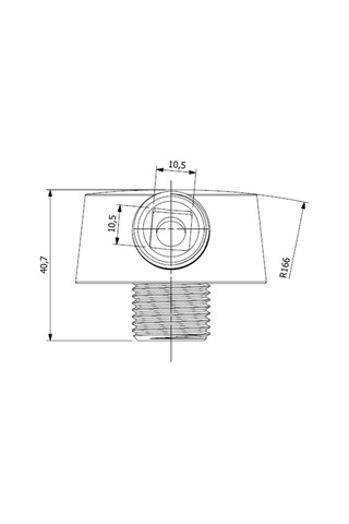 Roca Duş Çıkış Dirseği, Aqua Classic, Krom, 1/2" Ag0083700r Gri