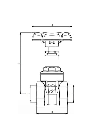 50 Adet Eca 1/2 Şiber Valf 601003001