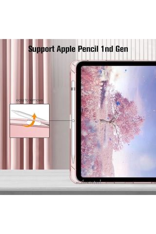 İpad 11. Nesil A16 11inç/10.nesil 10.9inç 2025 Uyumlu Kılıf Flip Cover Kalem Bölmeli Case