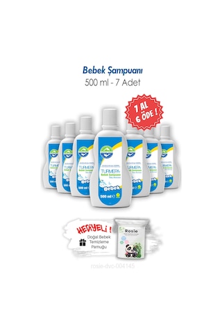 7 Al 6 Öde Turmepa Bebek Şampuanı 500 ML + Rosie Pamuk