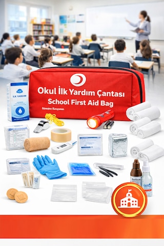 Okul İlk Yardım Çantası, Sınıf İlk Yardım Çantası Yönetmeliğe Uygun 50 Parça