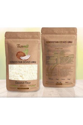 Tazemiz Hindistan Cevizi Unu 1 KG
